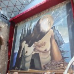 Under the glass dome of the Dalí museum.