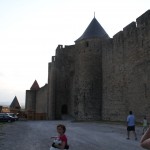 Syd leads the way into Carcassonne