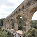 Approaching the Pont-du-Gard