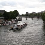 A tour boat on the Seine