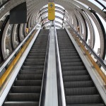 How one accesses the galleries at Centre Pompidou