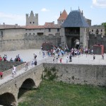 The Barbican inside the city of Carcassonne.